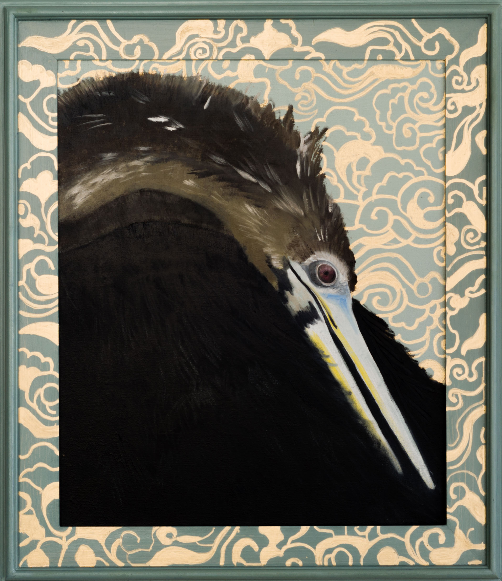 Anhinga 30x26 (framed) Oil on canvas 2015 web