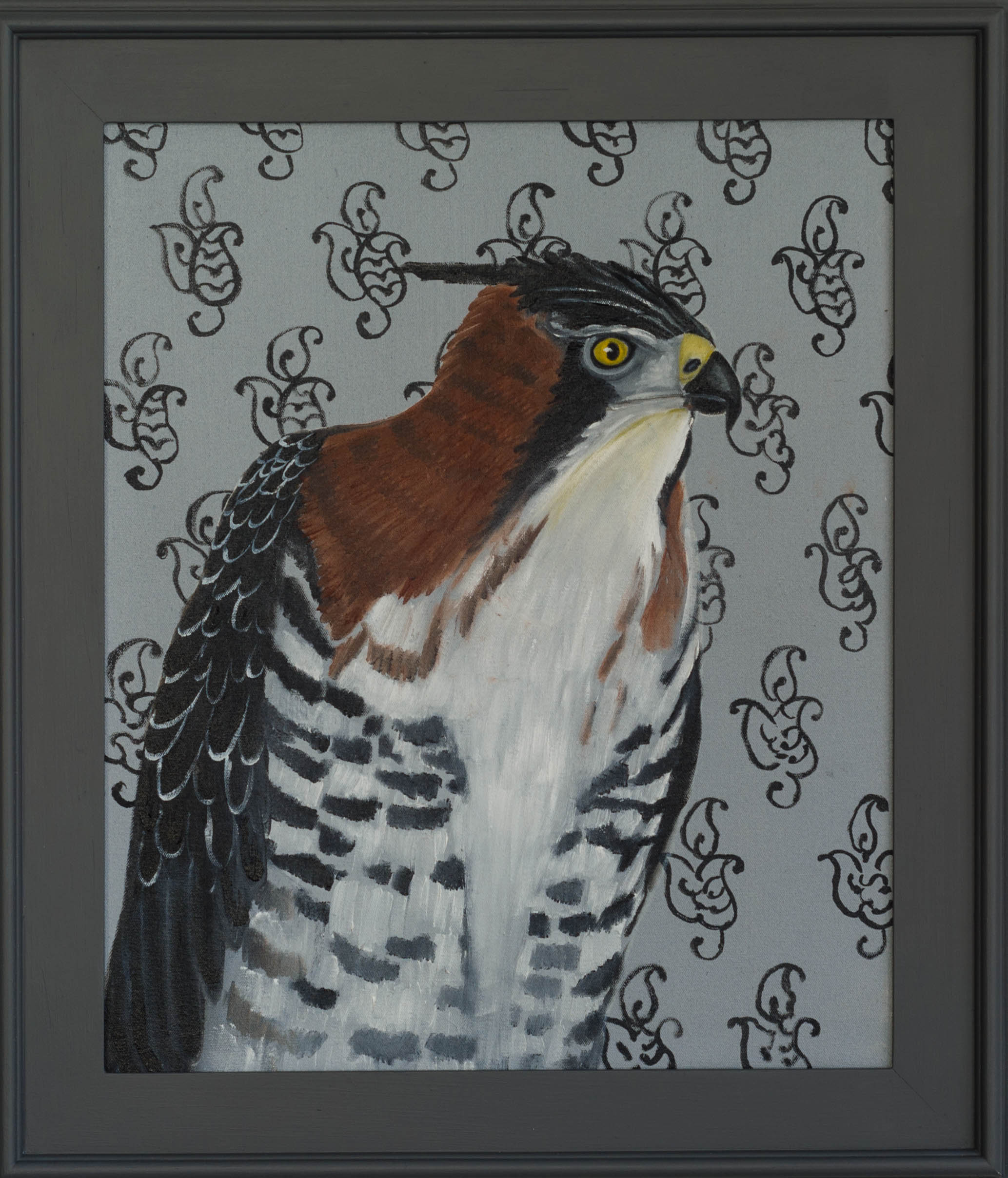 Ornamental Eagle Hawk 30x26 Oil on canvas 2015 2 web
